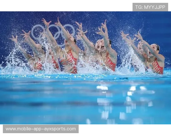 花样游泳整齐划一震撼观众